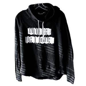 Shook Under Armour Black Hoodie White Details